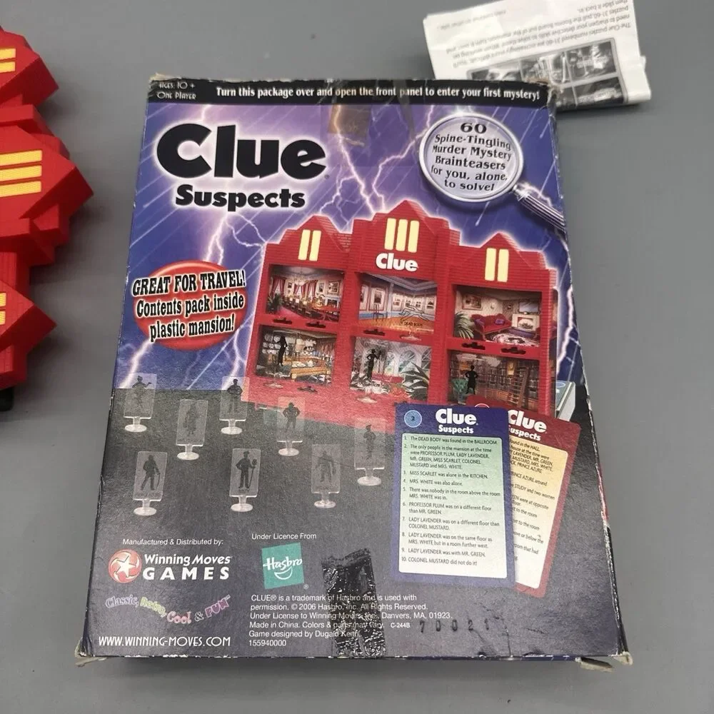 Hasbro clue suspects